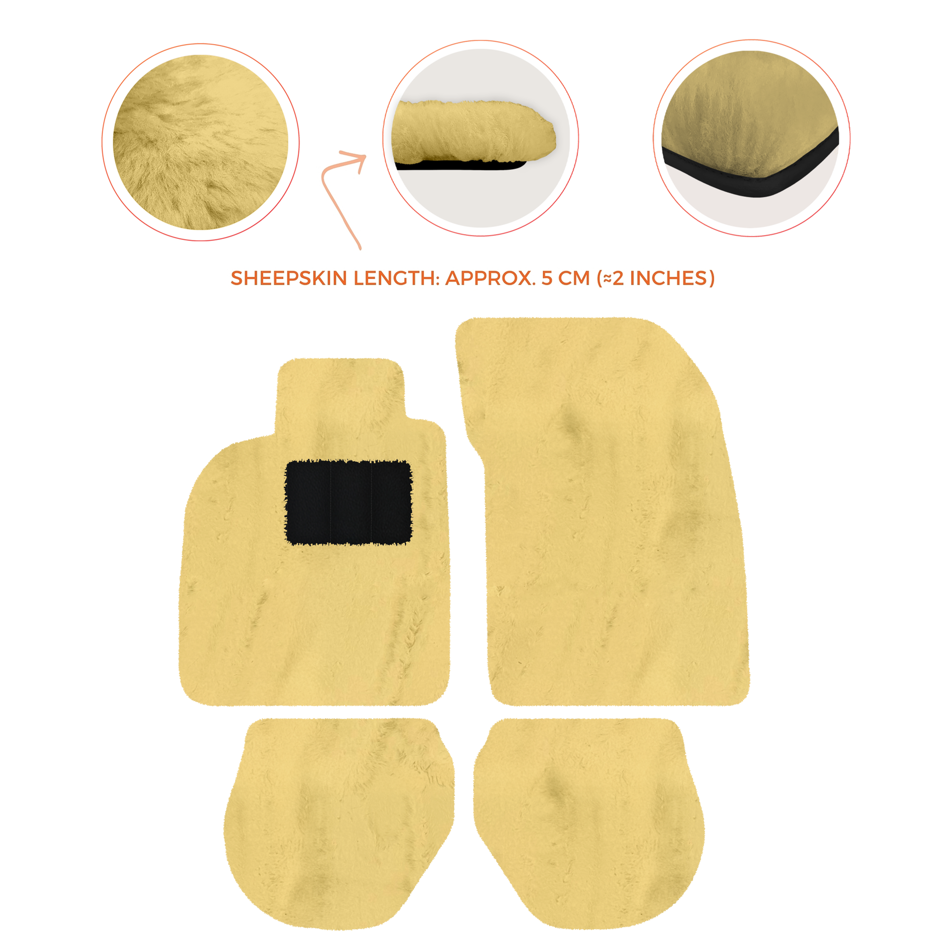 Customizable Floor Mats From Carpet With Leather for Porsche 911 - 993 (1994-1998) - AutoWin