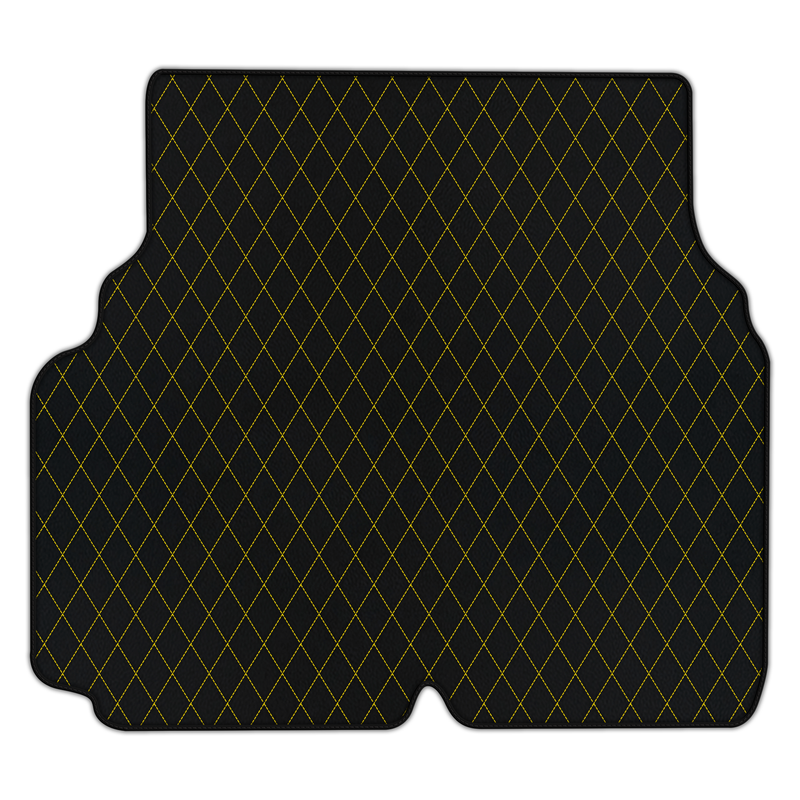 Customizable Leather Trunk Floor Mats with Single Diamond Pattern for Maserati Quattroporte