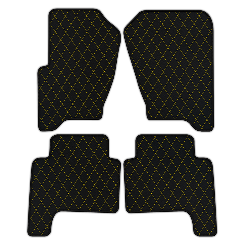 Customizable Leather Floor Mats with Single Diamond Pattern for Range Rover Sport (2005-2010)