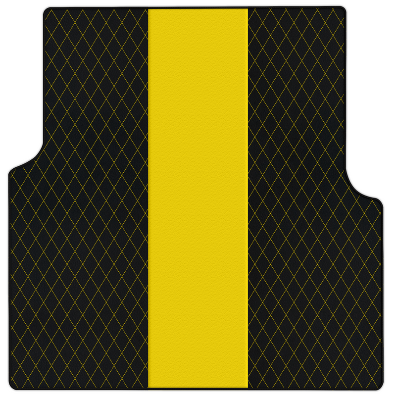 Customizable Leather Trunk Floor Mats with Single Diamond Pattern for Rolls-Royce Cullinan (2018-2025)