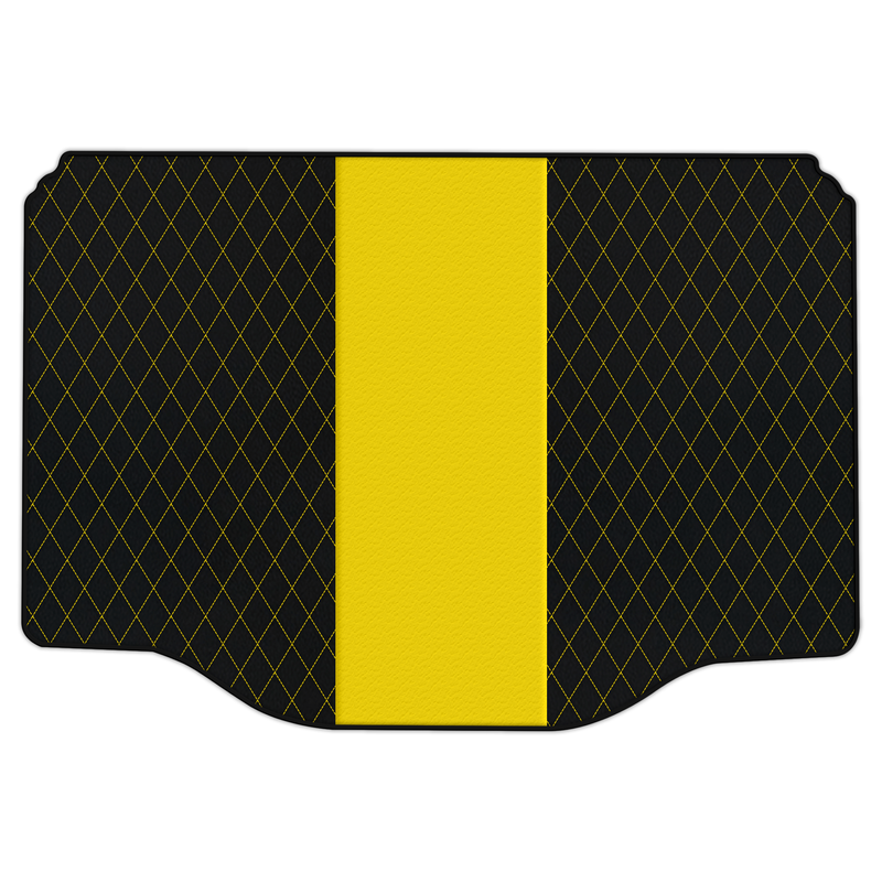 Customizable Leather Trunk Floor Mats with Single Diamond Pattern for Chevrolet Trax (2013-2023)