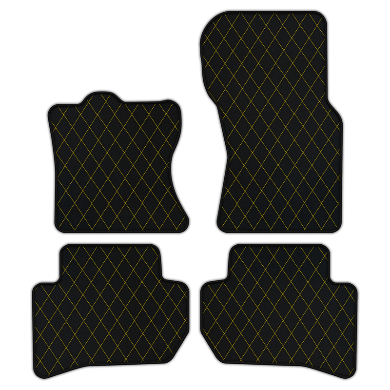 Customizable Leather Floor Mats with Single Diamond Pattern for Range Rover Velar (2017-2024)