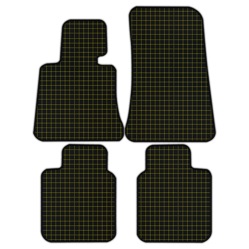 Tapis de voiture en cuir personnalisables avec motif carré pour Rolls Royce Phantom Drophead Coupe (2007-2016)