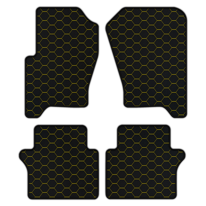 Customizable Leather Floor Mats with Symmetrical Hex Pattern for Range Rover Sport (2010-2013)