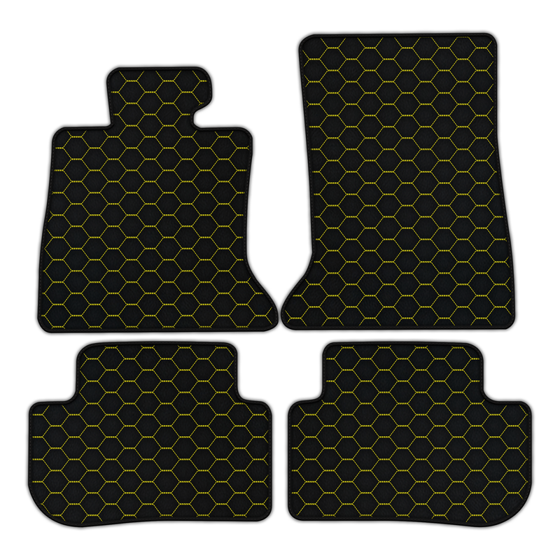 Customizable Leather Floor Mats with Symmetrical Hex Pattern for Rolls Royce Dawn (2016-2023)