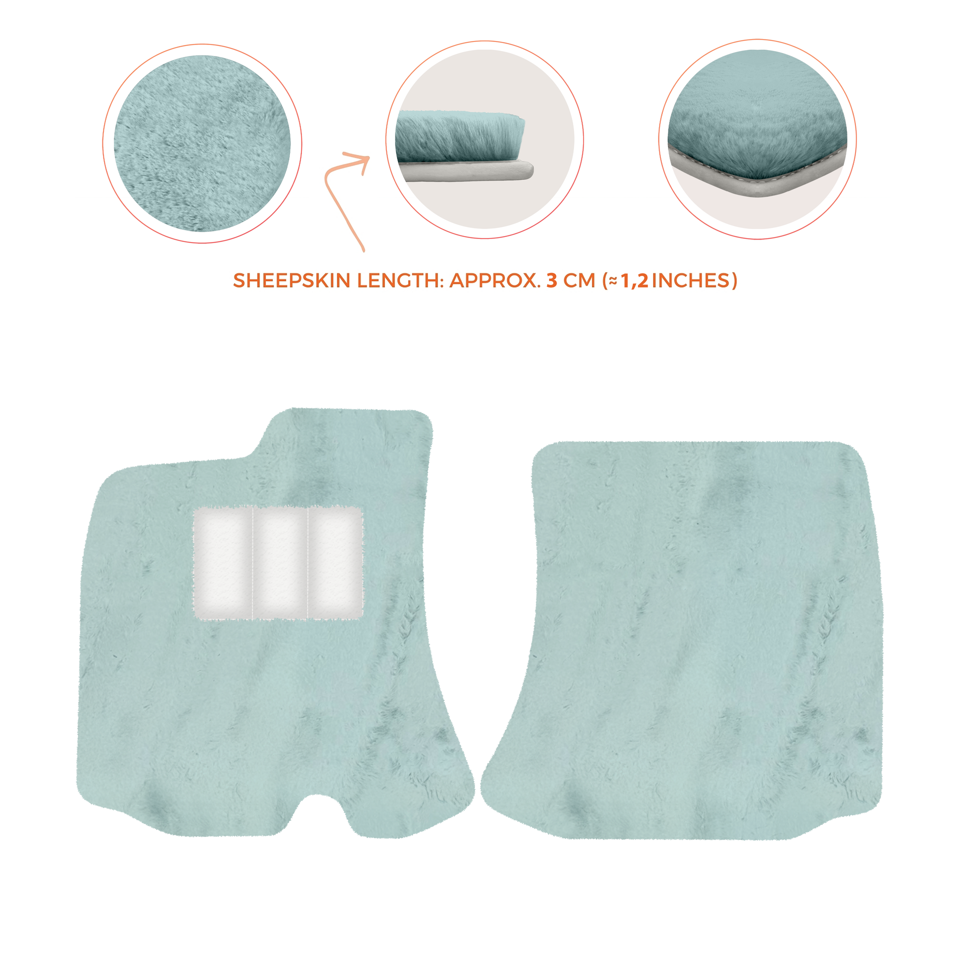 Premium Sheepskin Floor Mats for Bentley Arnage RL (1998-2009)