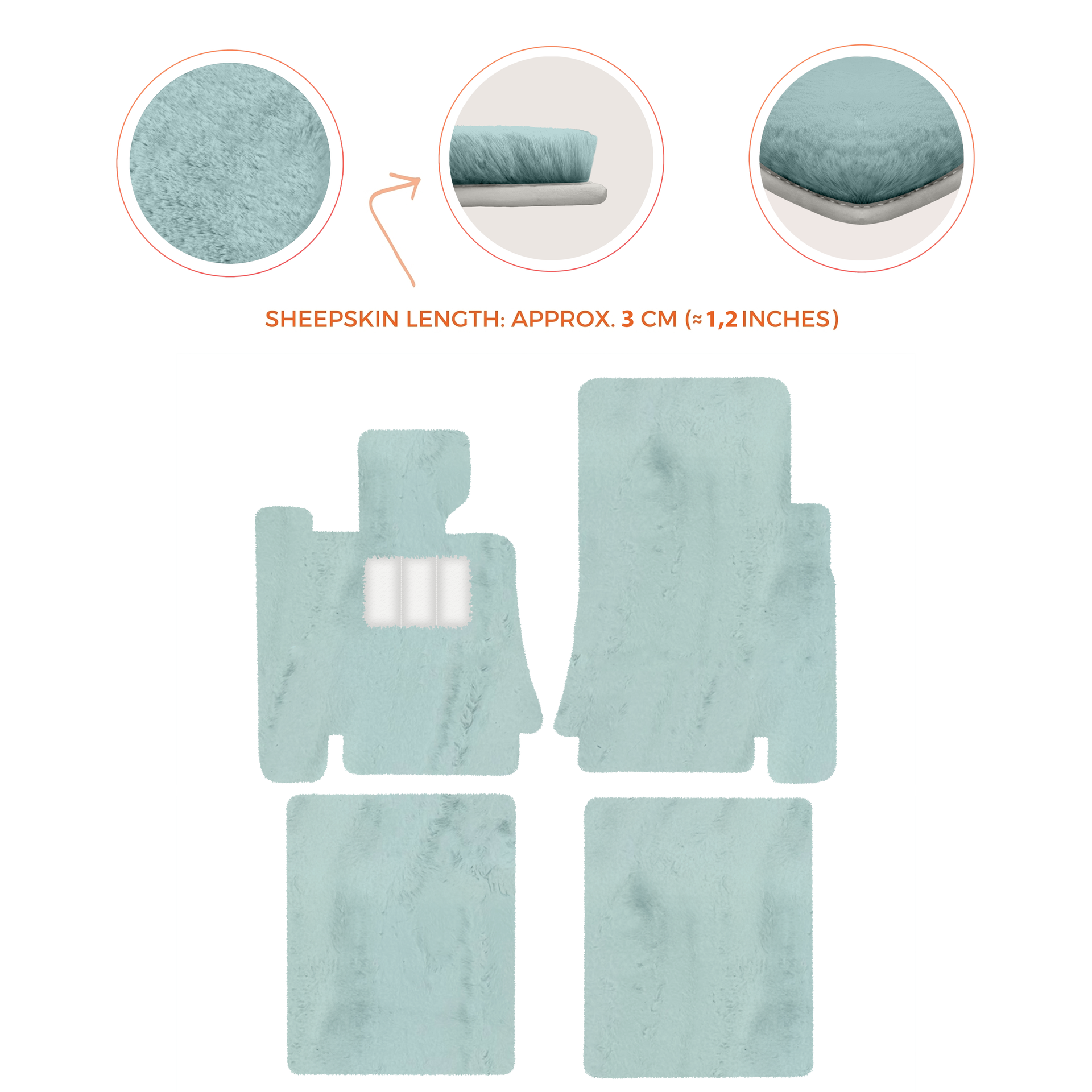 Premium Sheepskin Floor Mats for Bentley Mulsanne (2010-2020)