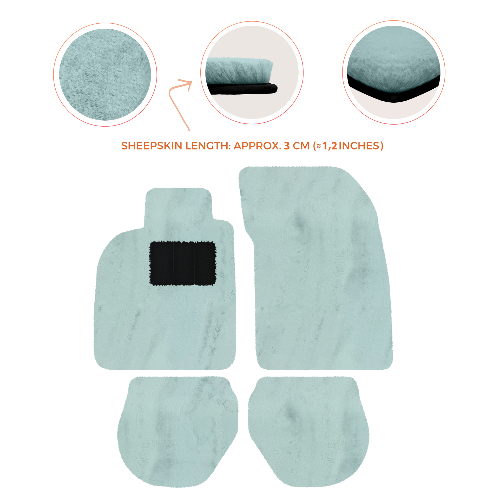 Customizable Floor Mats From Carpet With Leather for Porsche 911 - 993 (1994-1998) - AutoWin