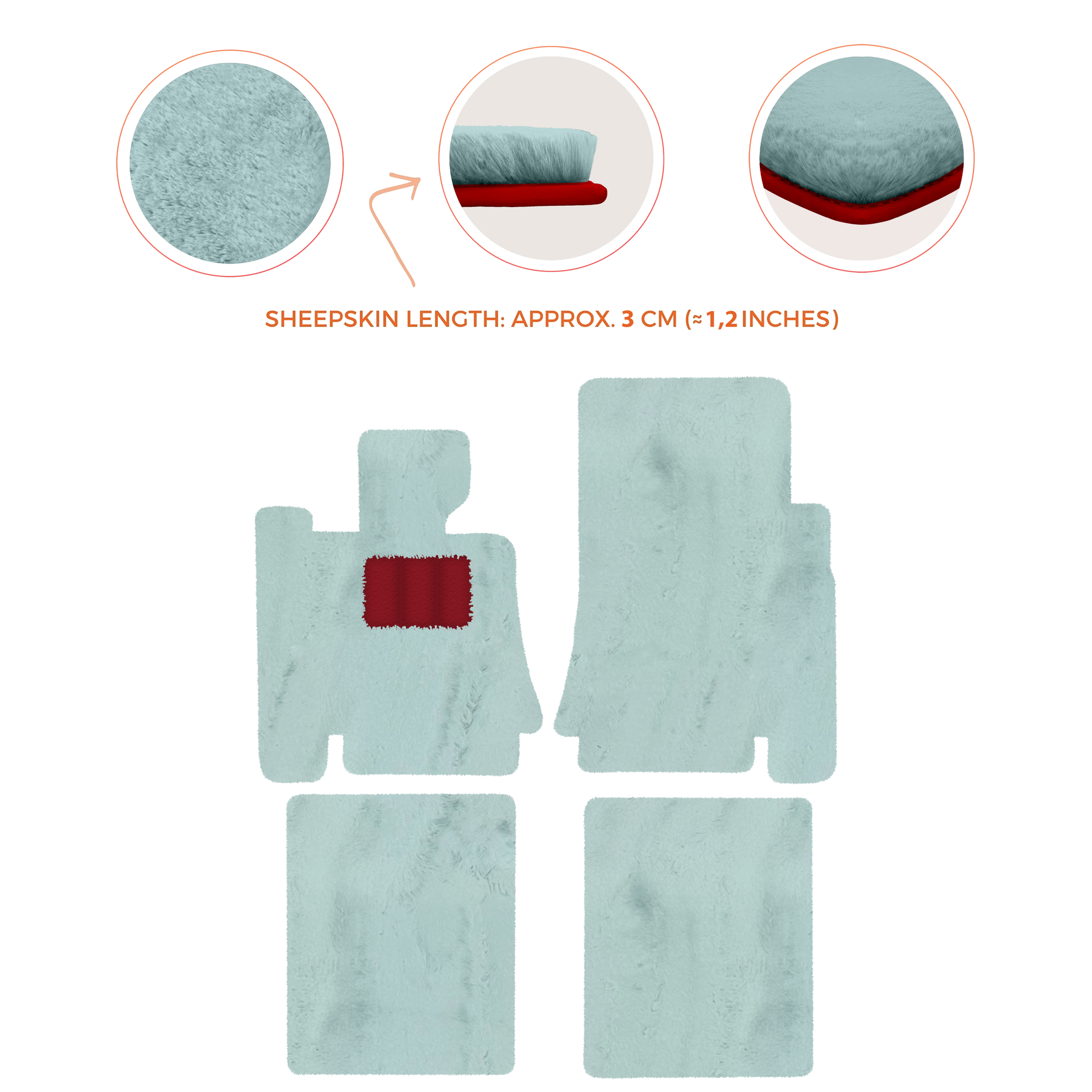 Premium Sheepskin Floor Mats for Bentley Mulsanne (2010-2020)