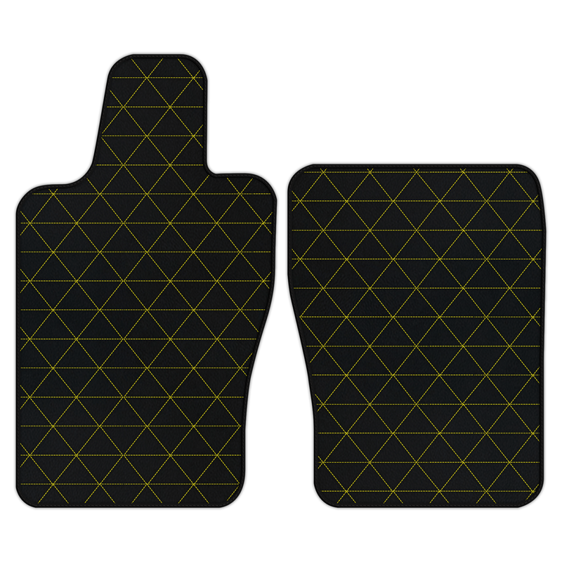 Customizable Leather Floor Mats with Triangle Pattern for Aston Martin Vantage (2019-2025)