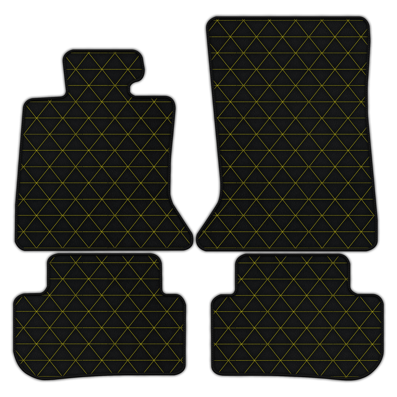 Tapis de voiture en cuir personnalisables avec motif triangulaire pour Rolls Royce Wraith (2013–2023)
