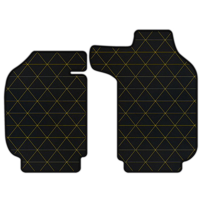 Customizable Leather Floor Mats with Triangle Pattern for Porsche Classic 911 (1963-1989)