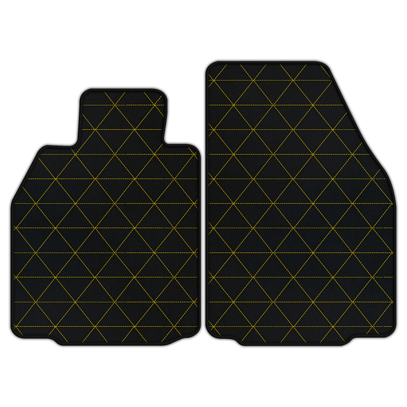 Anpassbare Lederfußmatten mit Dreiecksmuster für Porsche 911 GT3 RS (997) 2006–2011
