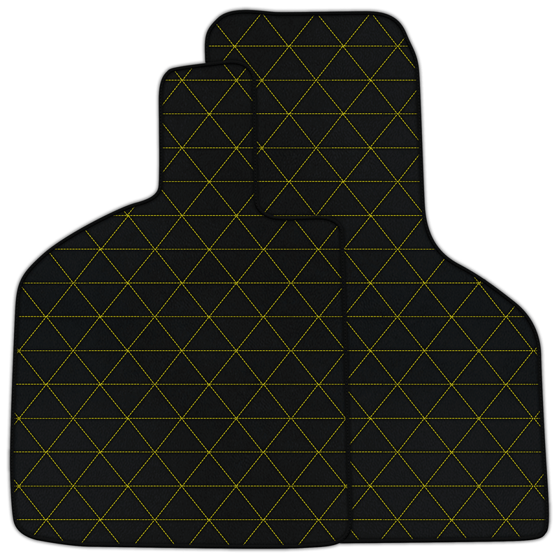 Customizable Leather Floor Mats with Triangle Pattern for Lamborghini Huracan Tecnica (2022-2024)