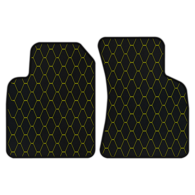 Customizable Leather Floor Mats with Vertical Hex Pattern for Audi TT MK1 Coupe (1998-2006)