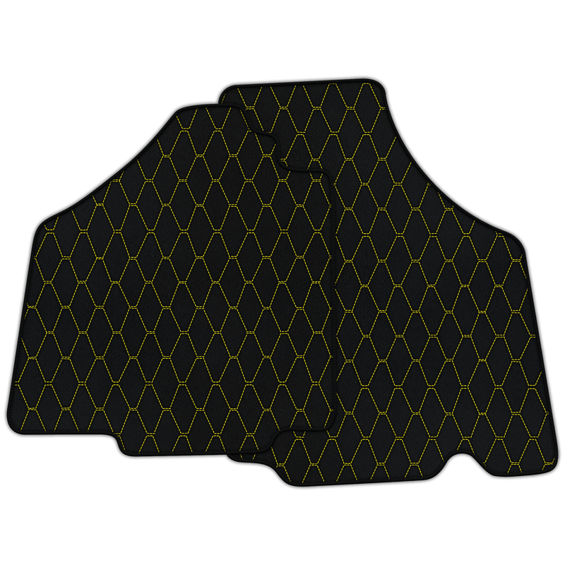 Customizable Leather Floor Mats with Vertical Hex Pattern for Lamborghini Murcielago (2001-2010)