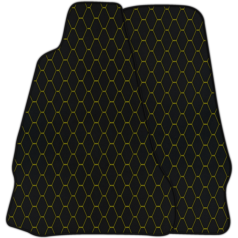 Tappetini in pelle personalizzabili con motivo esagonale verticale per Aston Martin V8 Vantage (2005-2023)
