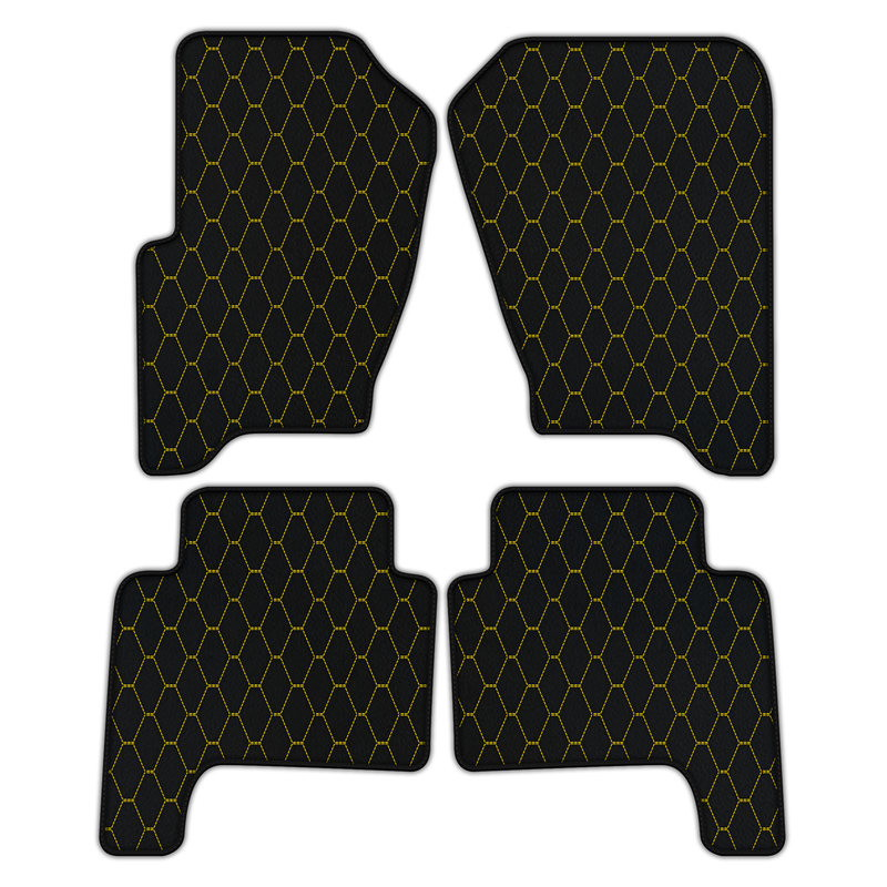 Customizable Leather Floor Mats with Vertical Hex Pattern for Range Rover Sport (2005-2010)