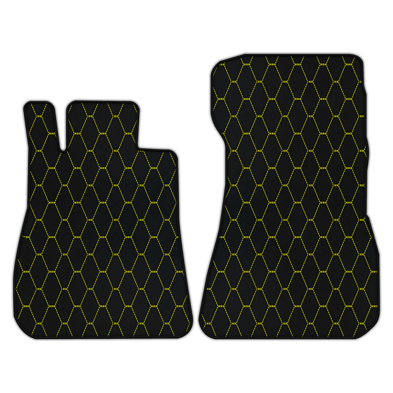 Customizable Leather Floor Mats with Vertical Hex Pattern for Mercedes Benz AMG GT 2-Door Coupe (2014-2025)