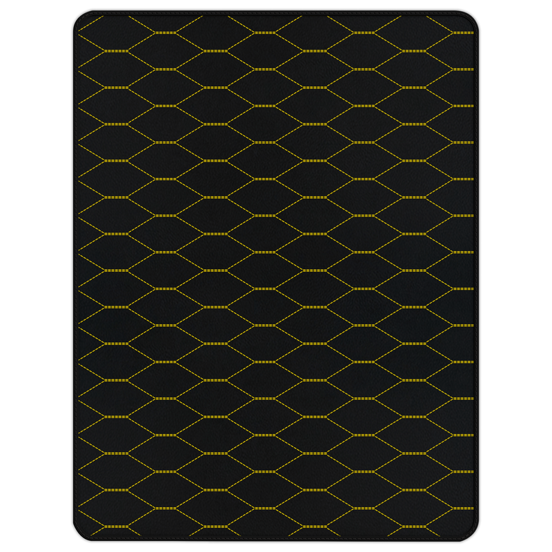 Anpassbare Kofferraum-Fußmatten aus Leder mit Viper-Hex-Muster für Ferrari 488 GTB (2016-2022)