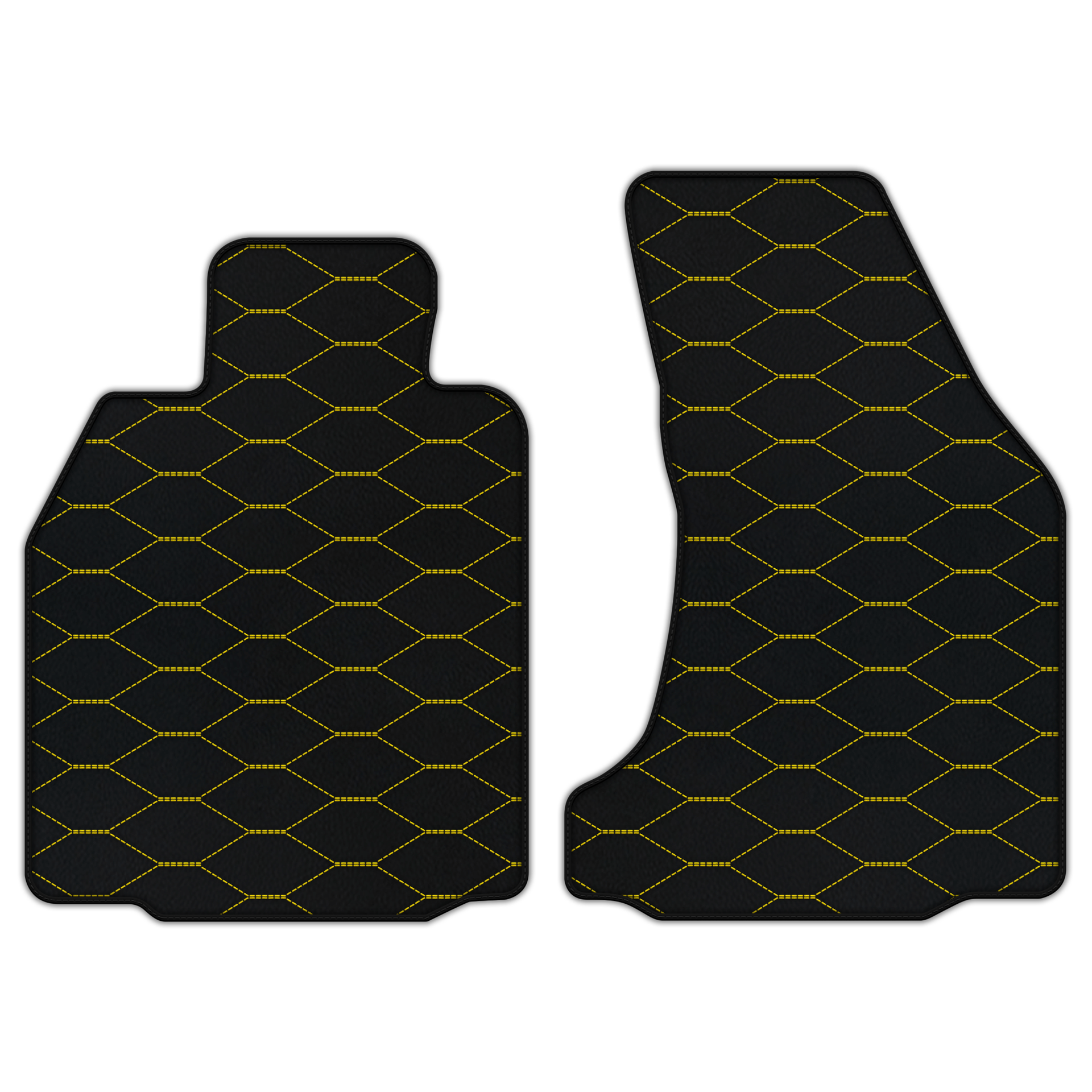 Customizable Floor Mats From Carpet With Leather for Porsche 987 Cayman (2009-2012) - AutoWin