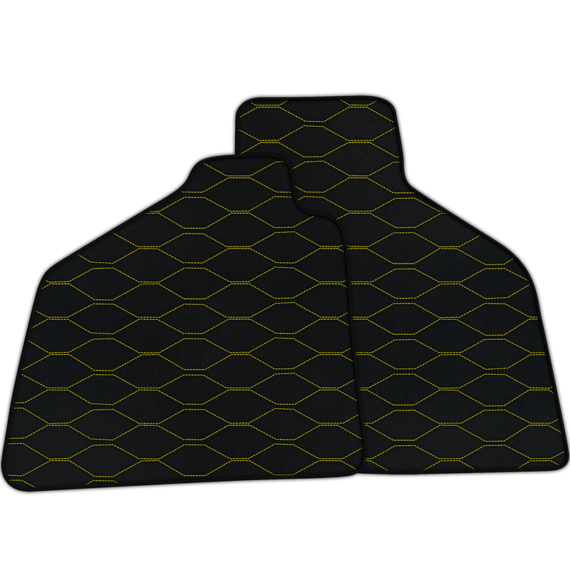 Tappetini in pelle personalizzabili con motivo Viper Hex per