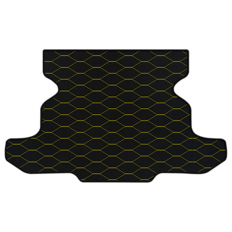 Customizable Leather Trunk Floor Mats with Viper Hex Pattern for Chevrolet Corvette C5 (1997-2004)
