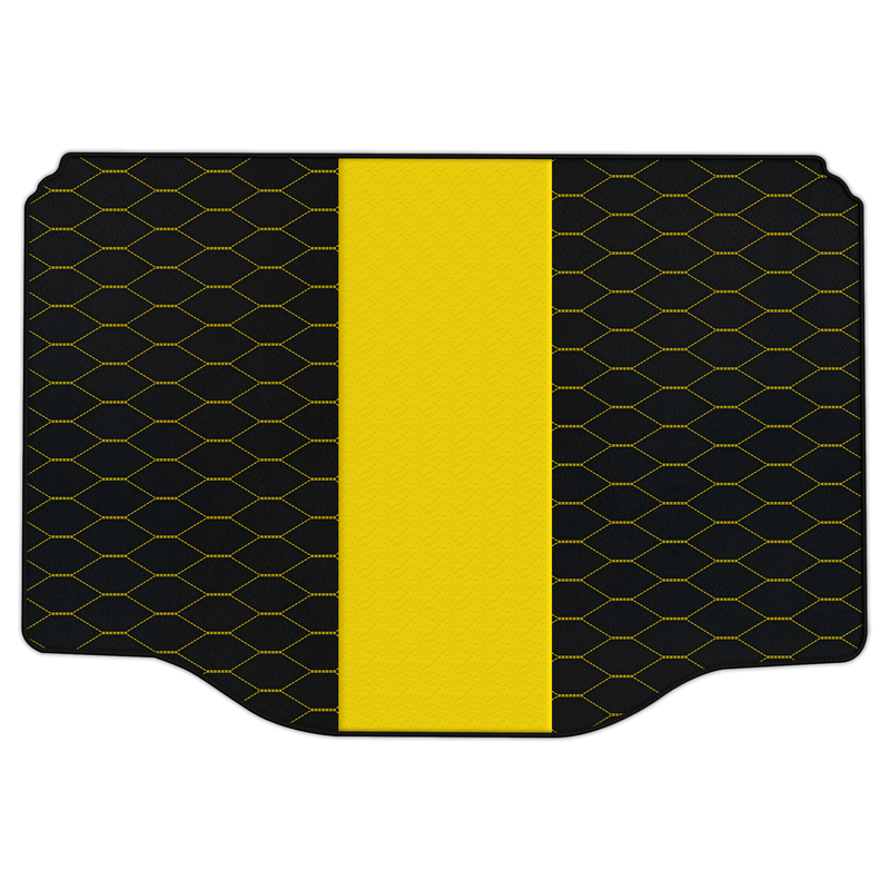 Customizable Leather Trunk Floor Mats with Viper Hex Pattern for Chevrolet Trax (2013-2023)