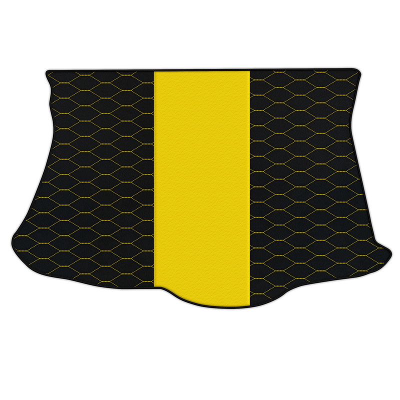 Customizable Leather Trunk Floor Mats with Viper Hex Pattern for Alfa Romeo 147 (2000-2010)