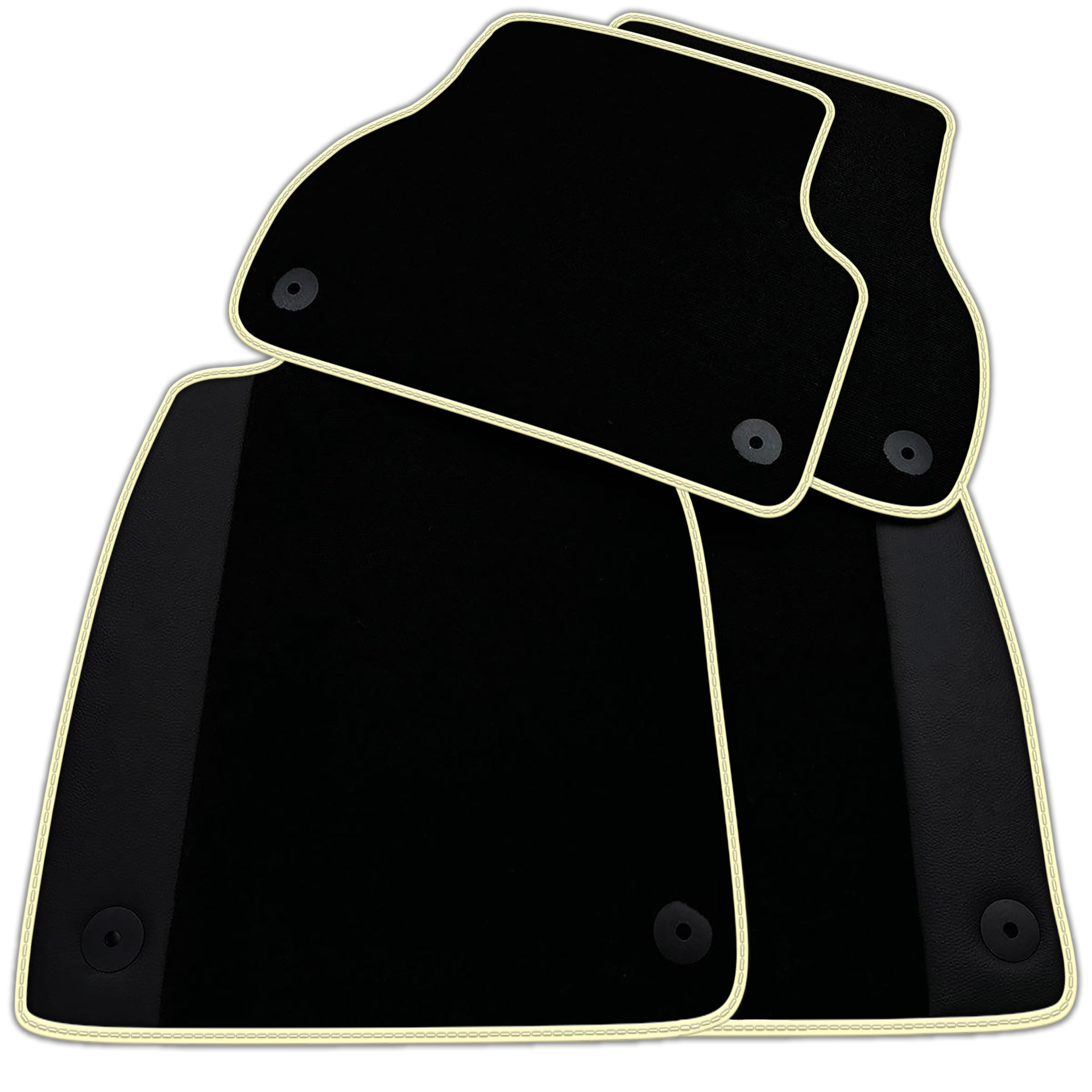 Customizable Black Floor Mats for Audi A6 - C7 Avant (2011-2018)