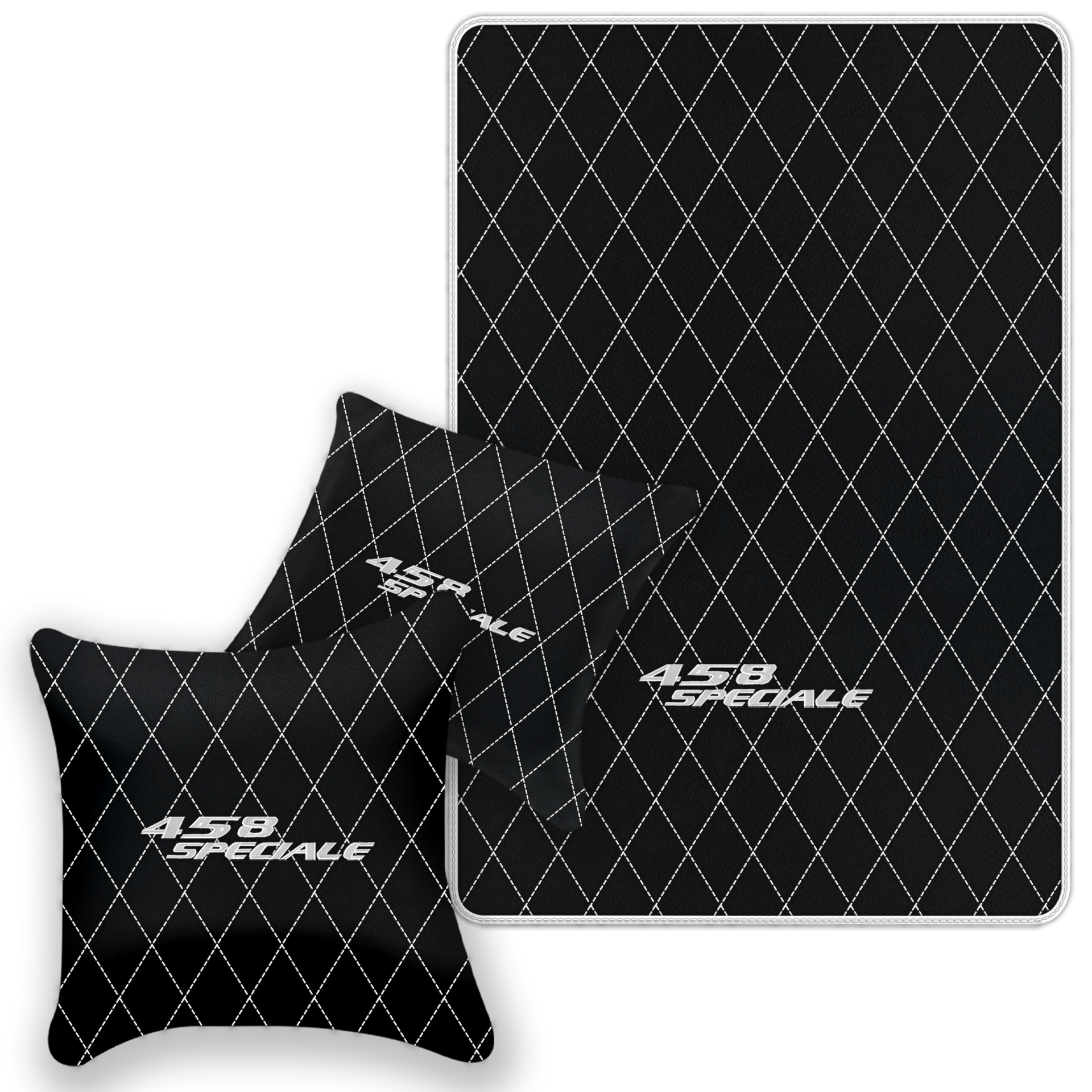 Premium Black Leather Floor Mats for Ferrari 296 GTS (2022-2025)