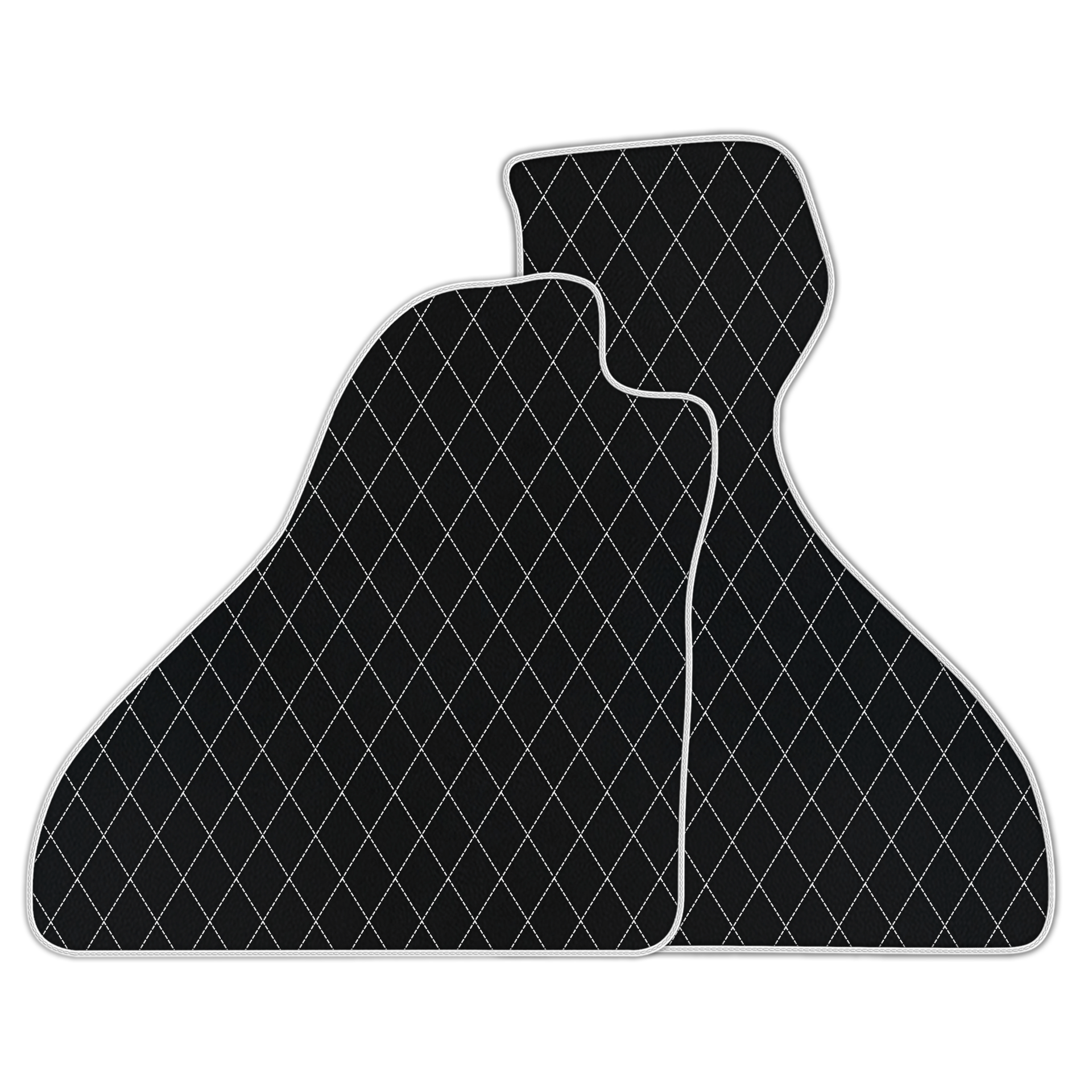 Premium Black Leather Floor Mats for Ferrari Mondial (1980-1993)
