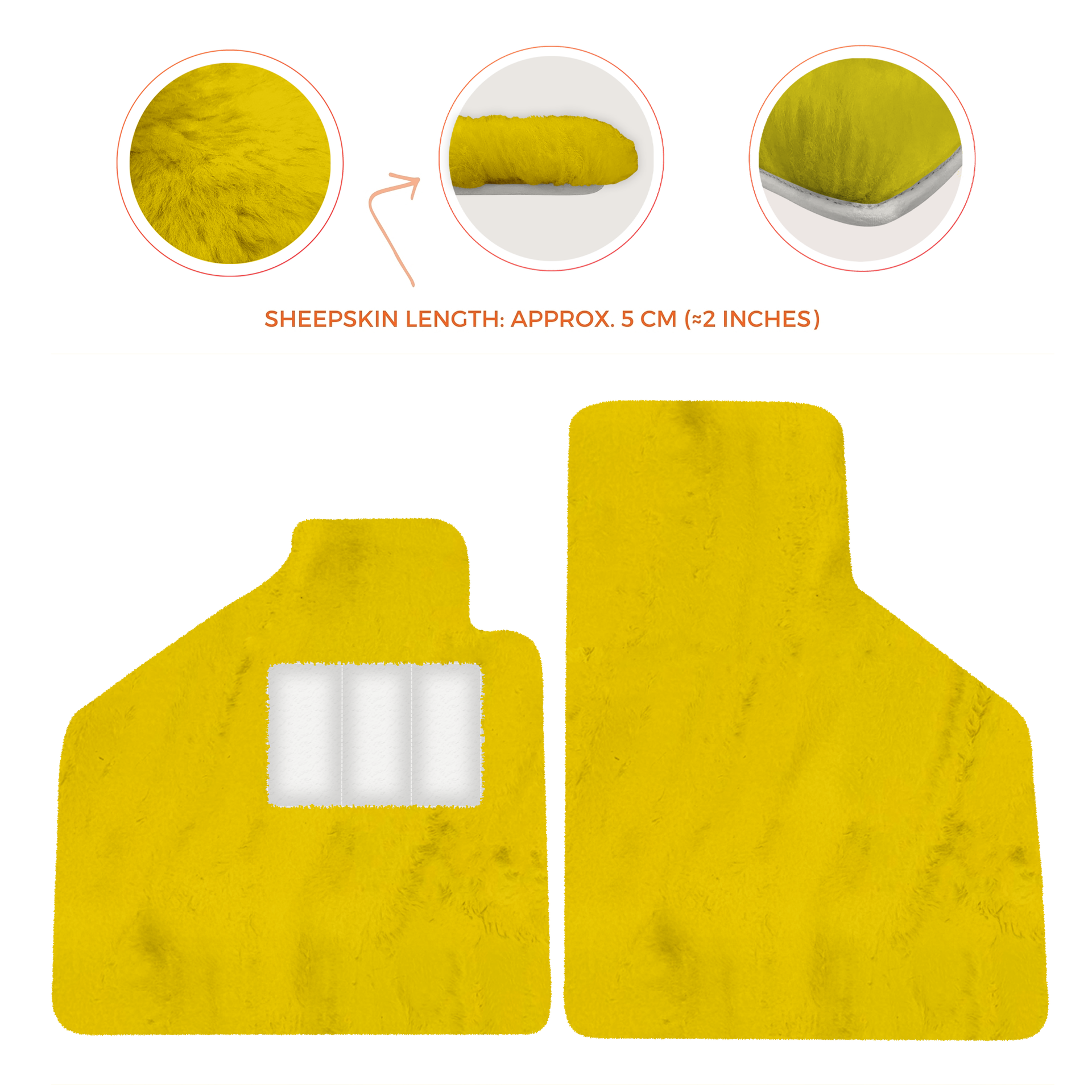 Premium Sheepskin Floor Mats for Lamborghini Aventador (2012-2022)