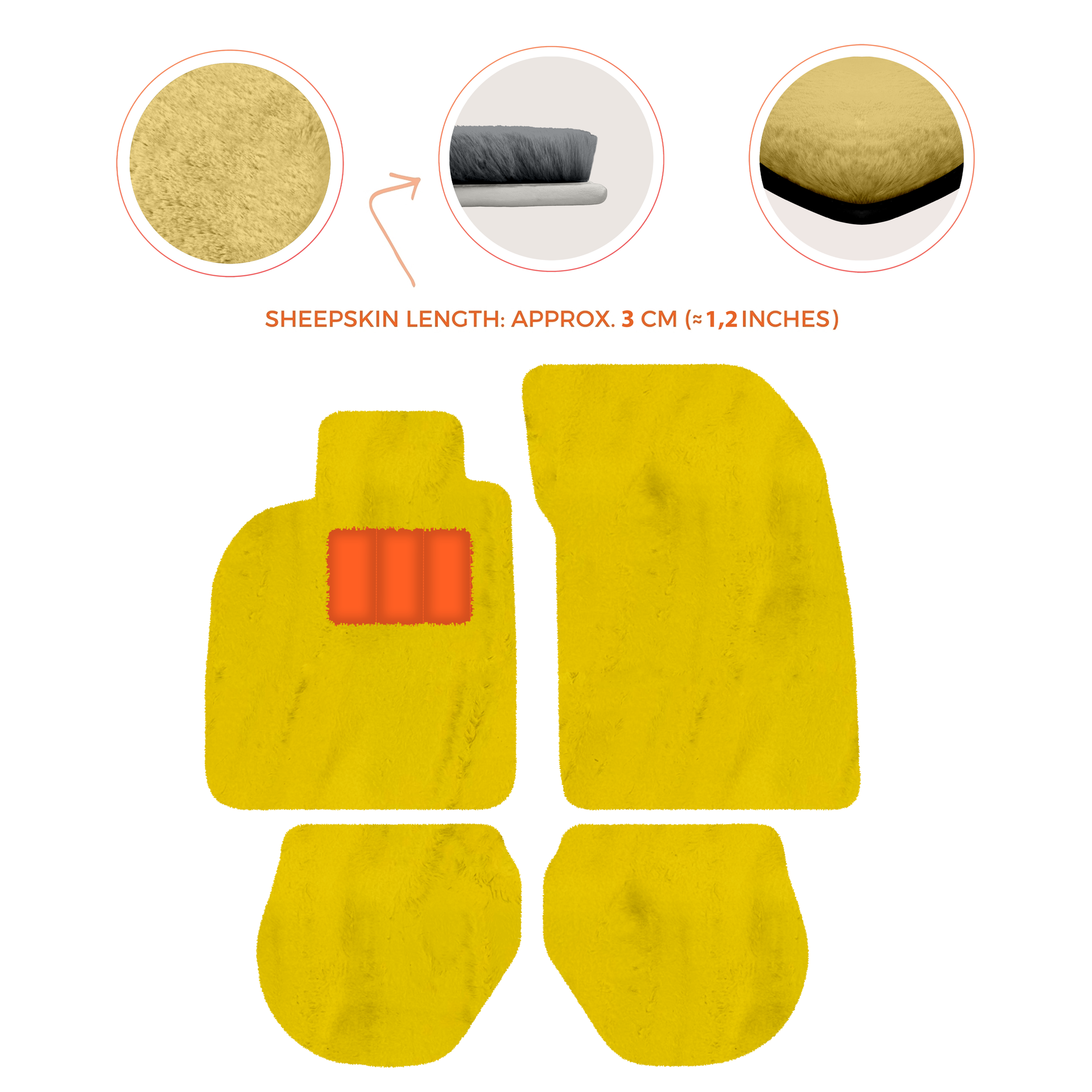 Customizable Floor Mats From Carpet With Leather for Porsche 911 - 993 (1994-1998) - AutoWin