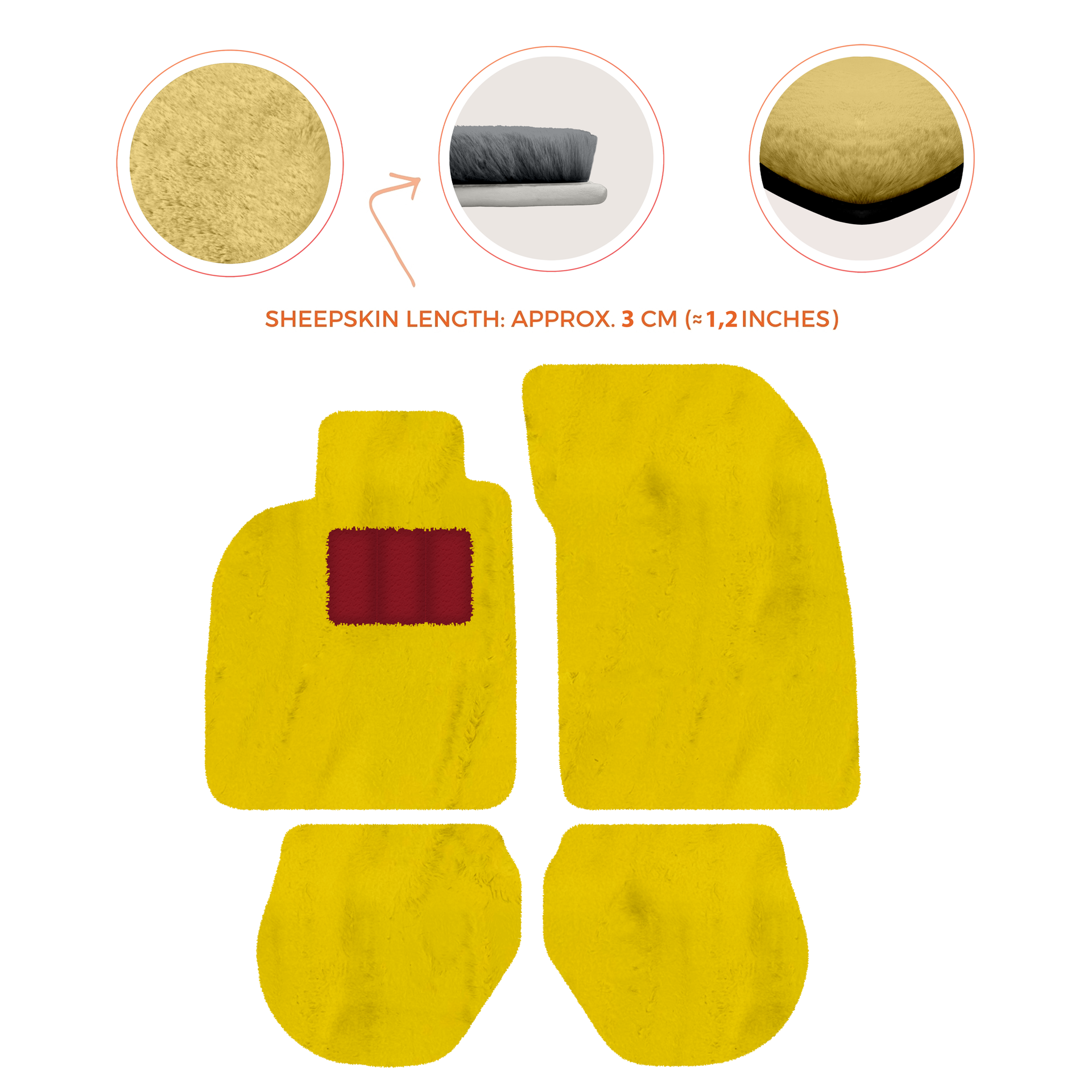 Customizable Floor Mats From Carpet With Leather for Porsche 911 - 993 (1994-1998) - AutoWin