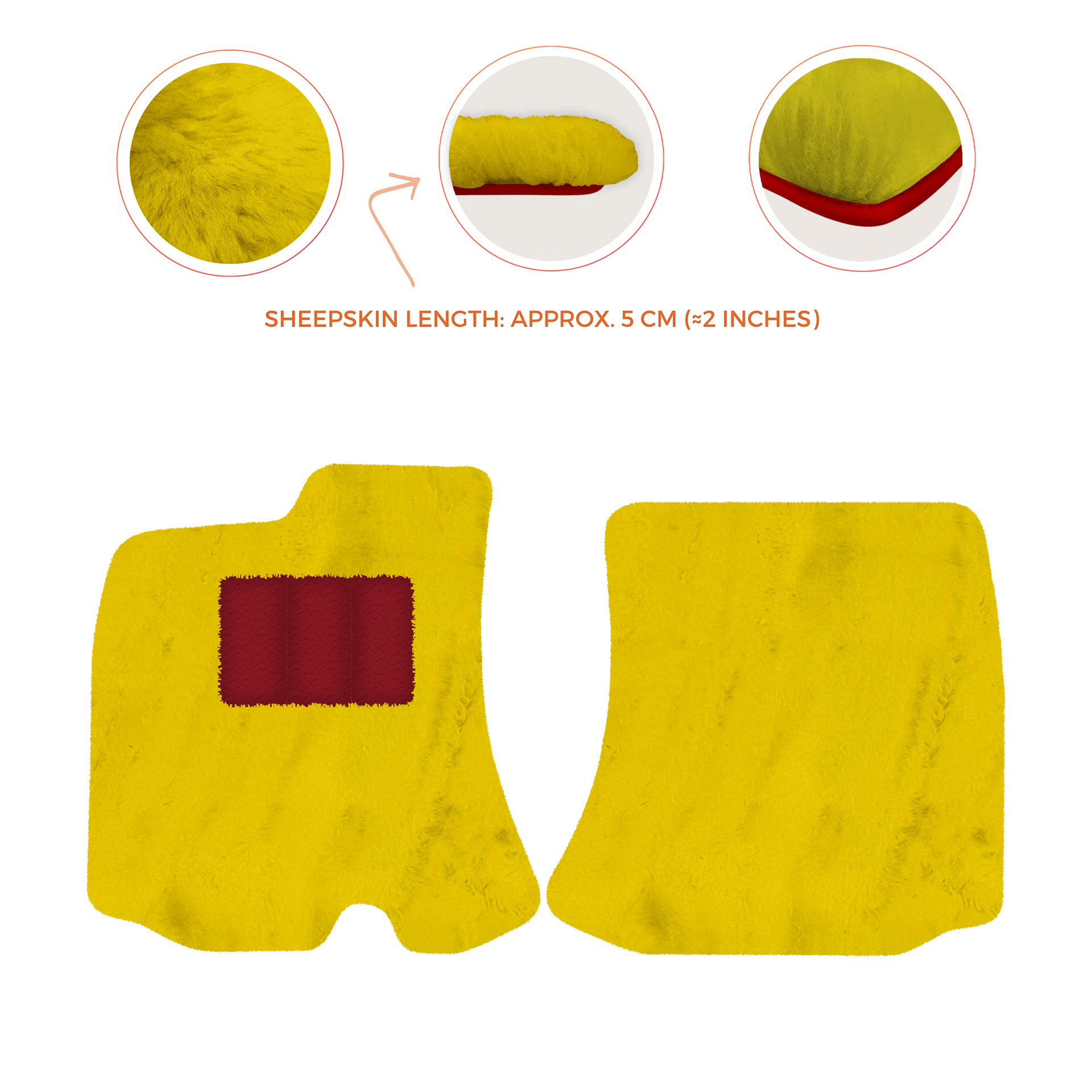 Premium Sheepskin Floor Mats for Bentley Arnage RL (1998-2009)