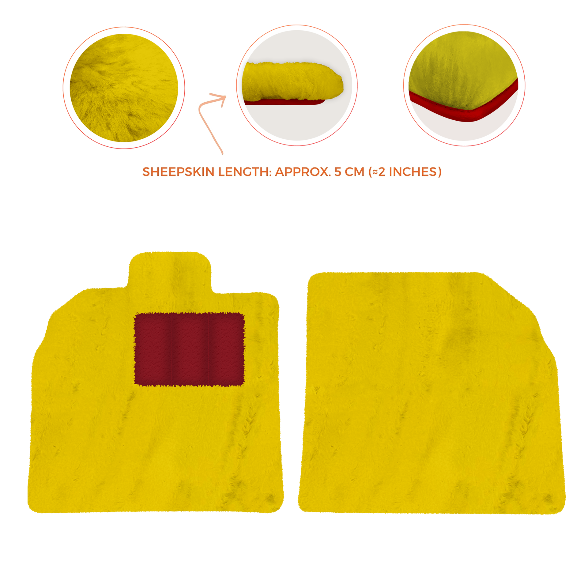 Customizable Black Floor Mats for Lamborghini Aventador SV | Orange Edition - AutoWin.EU