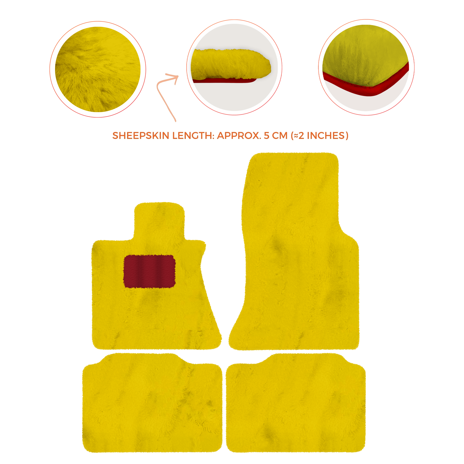 Premium Sheepskin Floor Mats for Rolls-Royce Phantom Sedan (2003-2016)