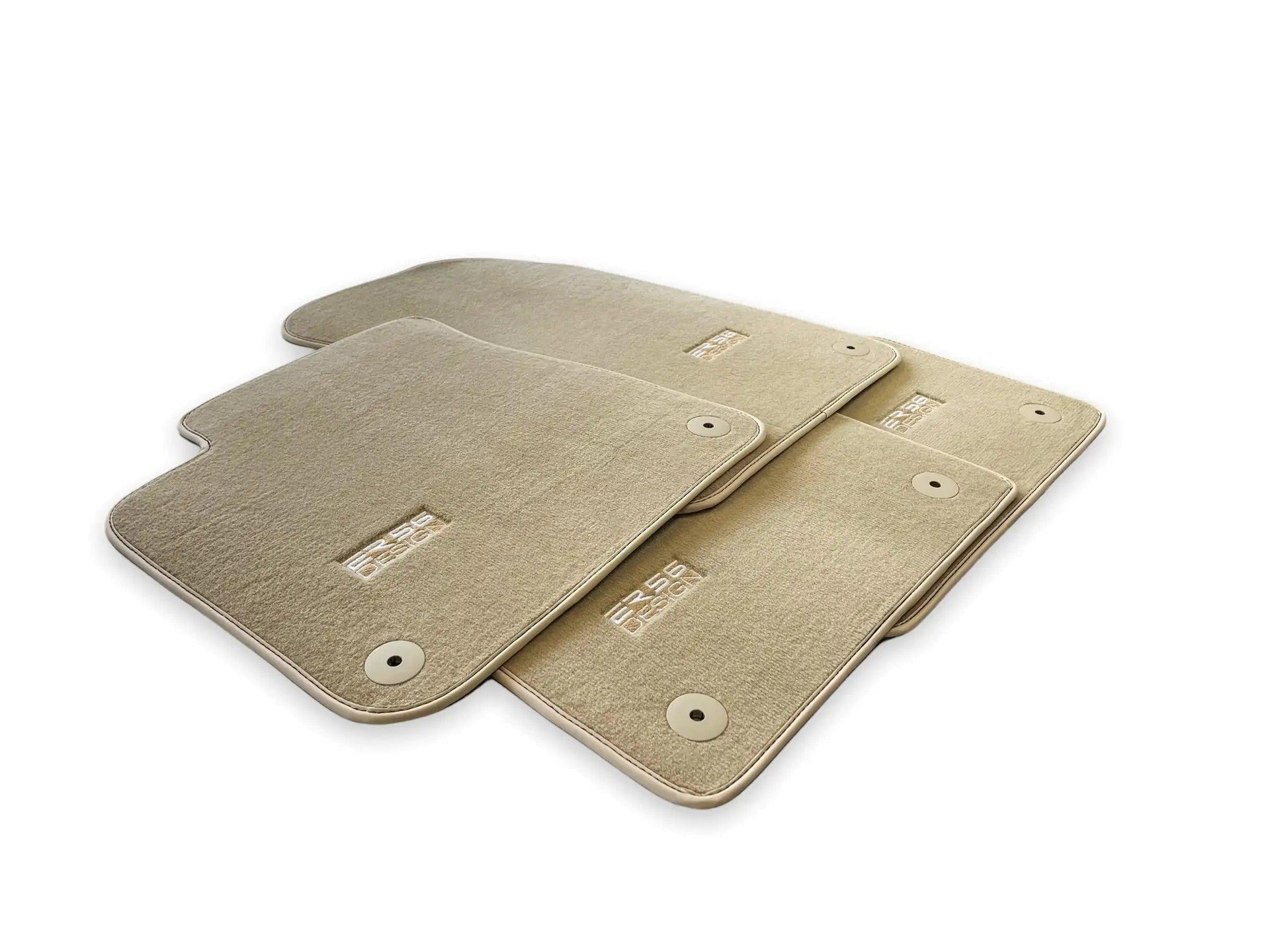 Beige Floor Mats for Audi A3 - Convertible (2014-2020) | ER56 Design - AutoWin