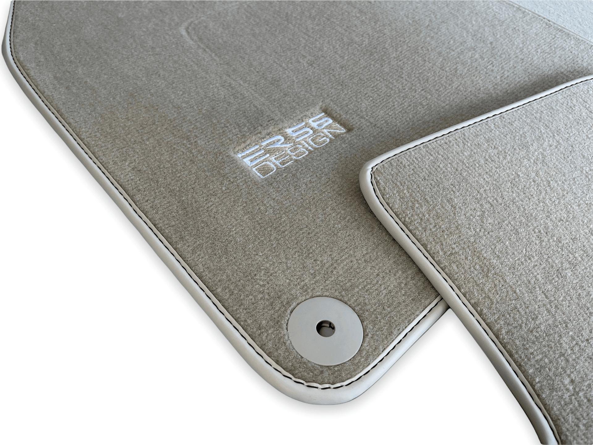 Beige Floor Mats for Porsche Taycan (2019-2023) | ER56 Design - AutoWin