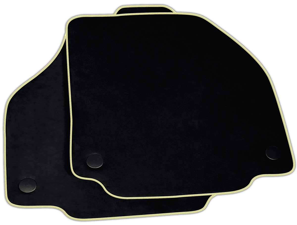 Black Alcantara Floor Mats for Ferrari 458 Italia (2009-2015) | Various Trim Colors