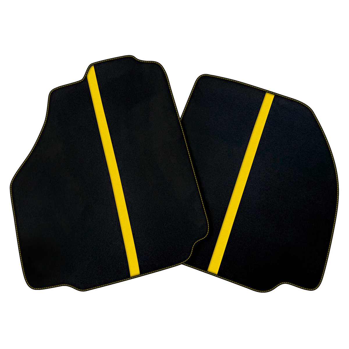 Black Car Floor Mats with Leather Line for Ferrari 458 Italia (2009-2015) | Various Colors