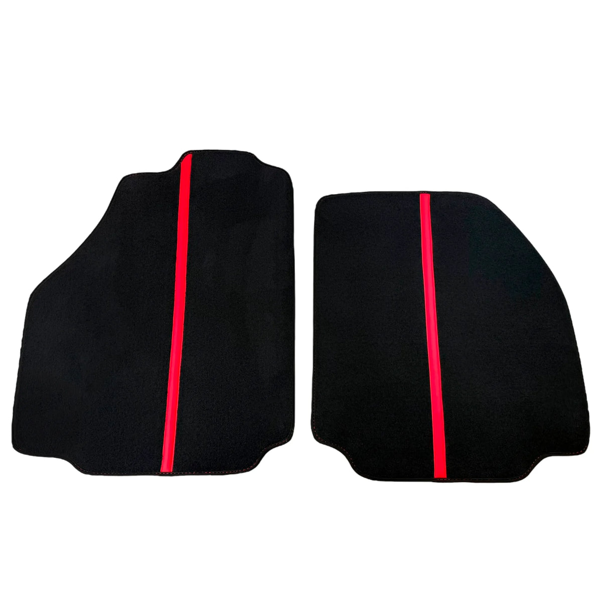 Black Car Floor Mats with Leather Line for Ferrari 488 Pista Spider (2019-2021) | Various Colors