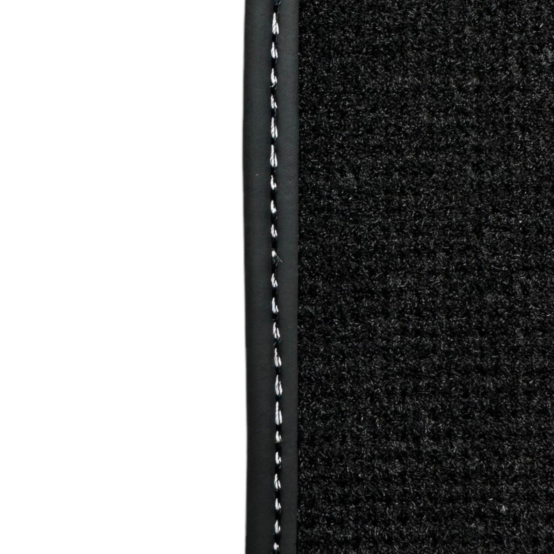 Black Floor Mats for Audi TT MK1 Coupe (1998-2006) with Leather - AutoWin