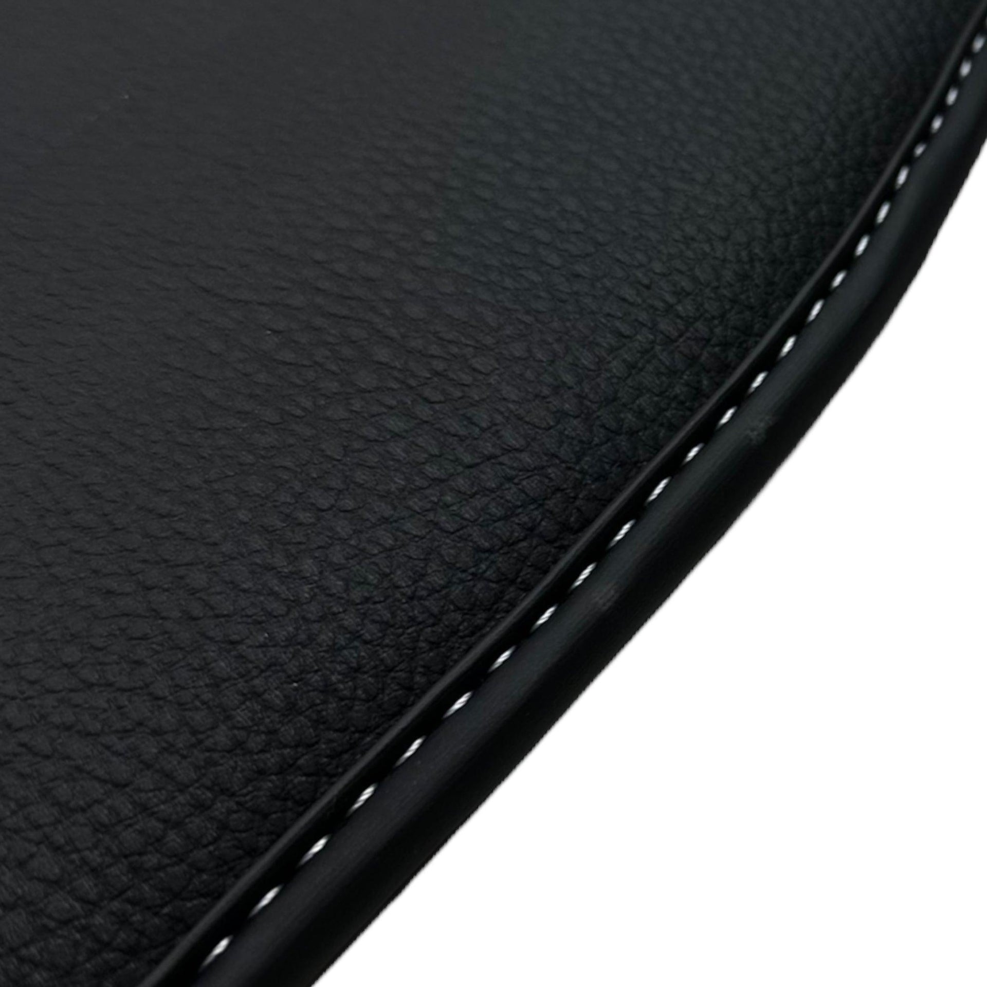 Black Floor Mats For Bentley Bentayga (2015-2023) with Leather - AutoWin