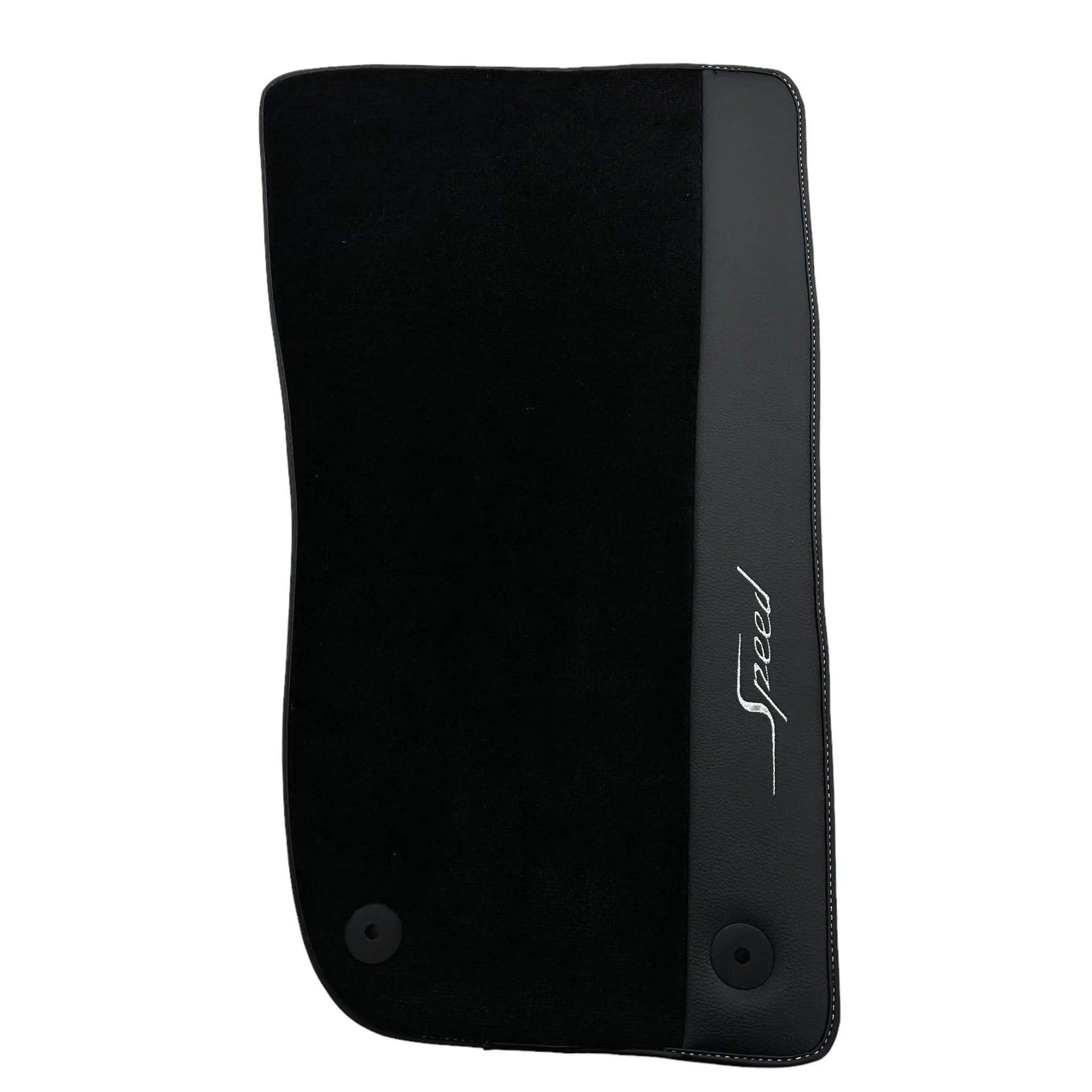 Black Floor Mats For Bentley Continental GT (2018–2023) Speed with Leather - AutoWin