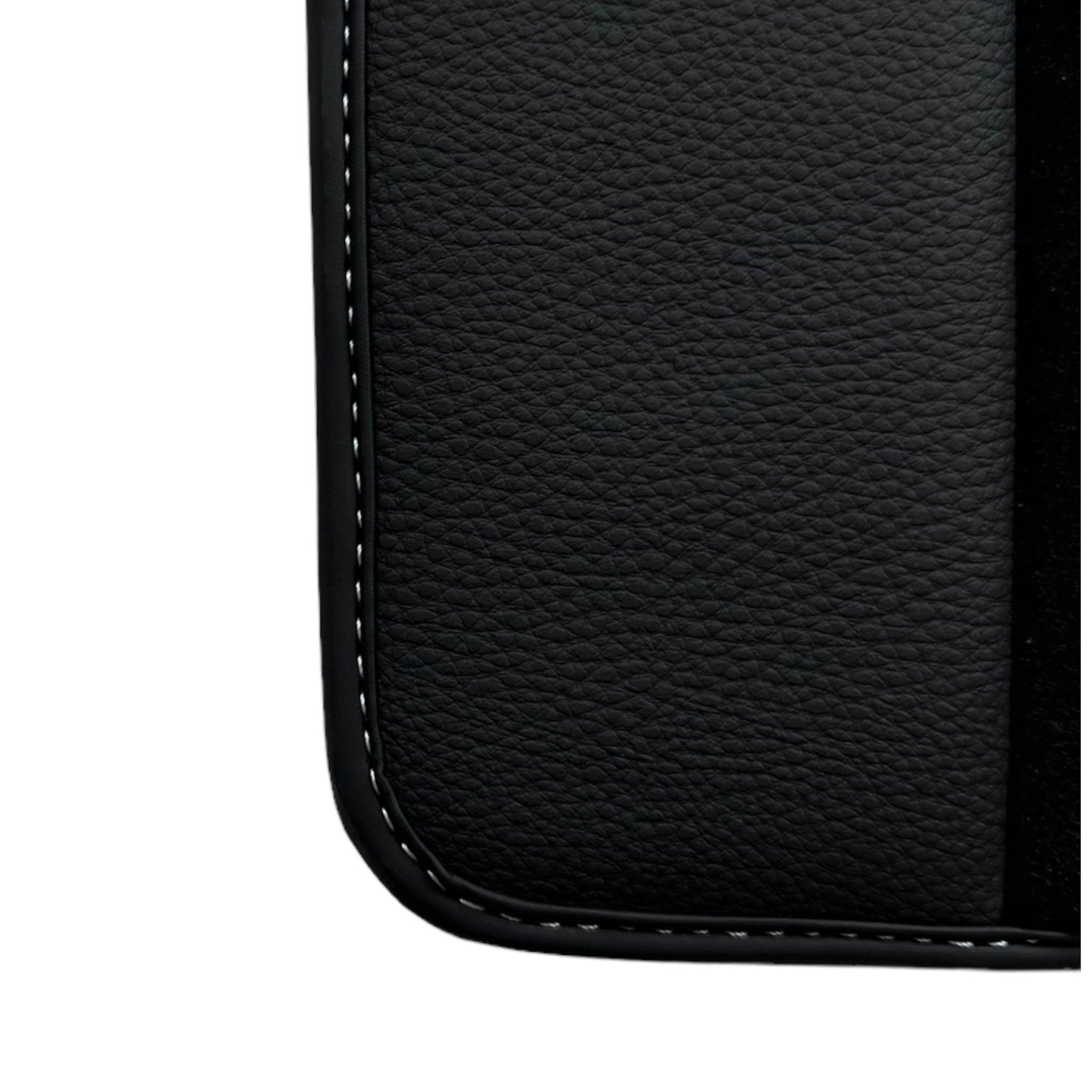 Black Floor Mats For Bentley Continental GT Speed (2011–2018) with Leather - AutoWin