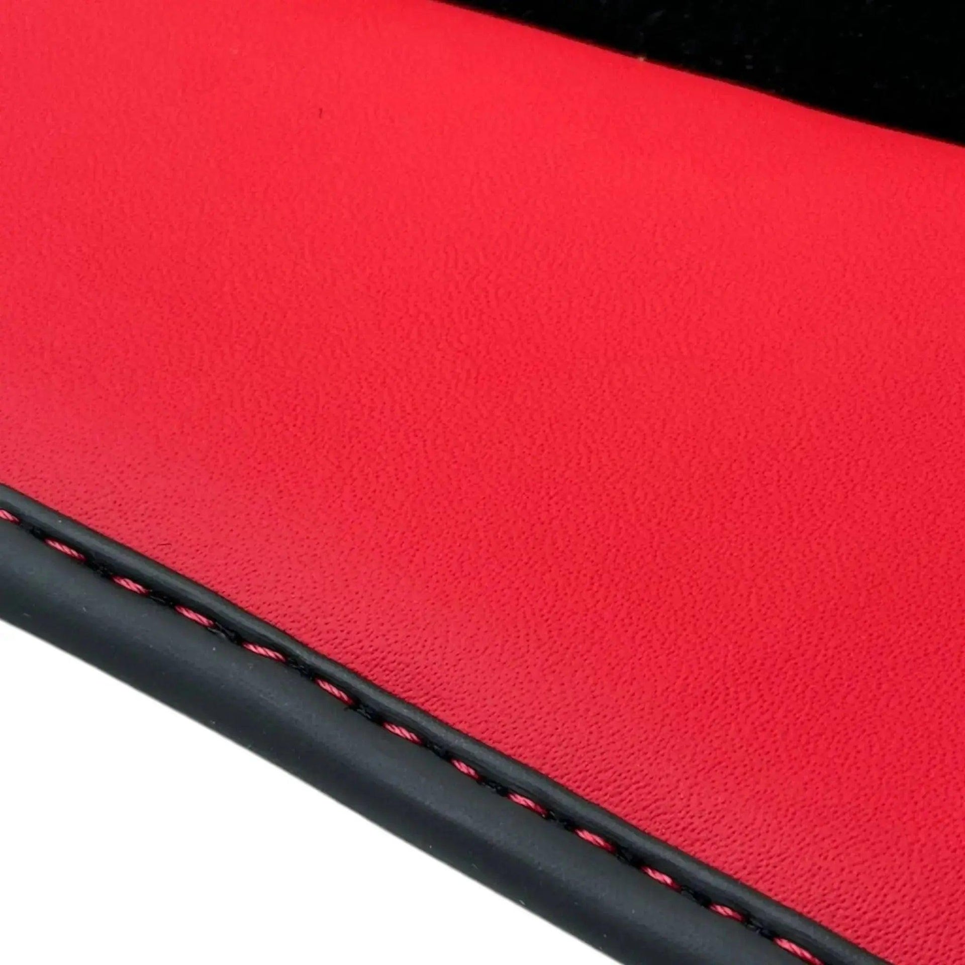 Black Floor Mats for Bentley Continental GTC (2011–2018) with Red Leather | ER56 Design - AutoWin