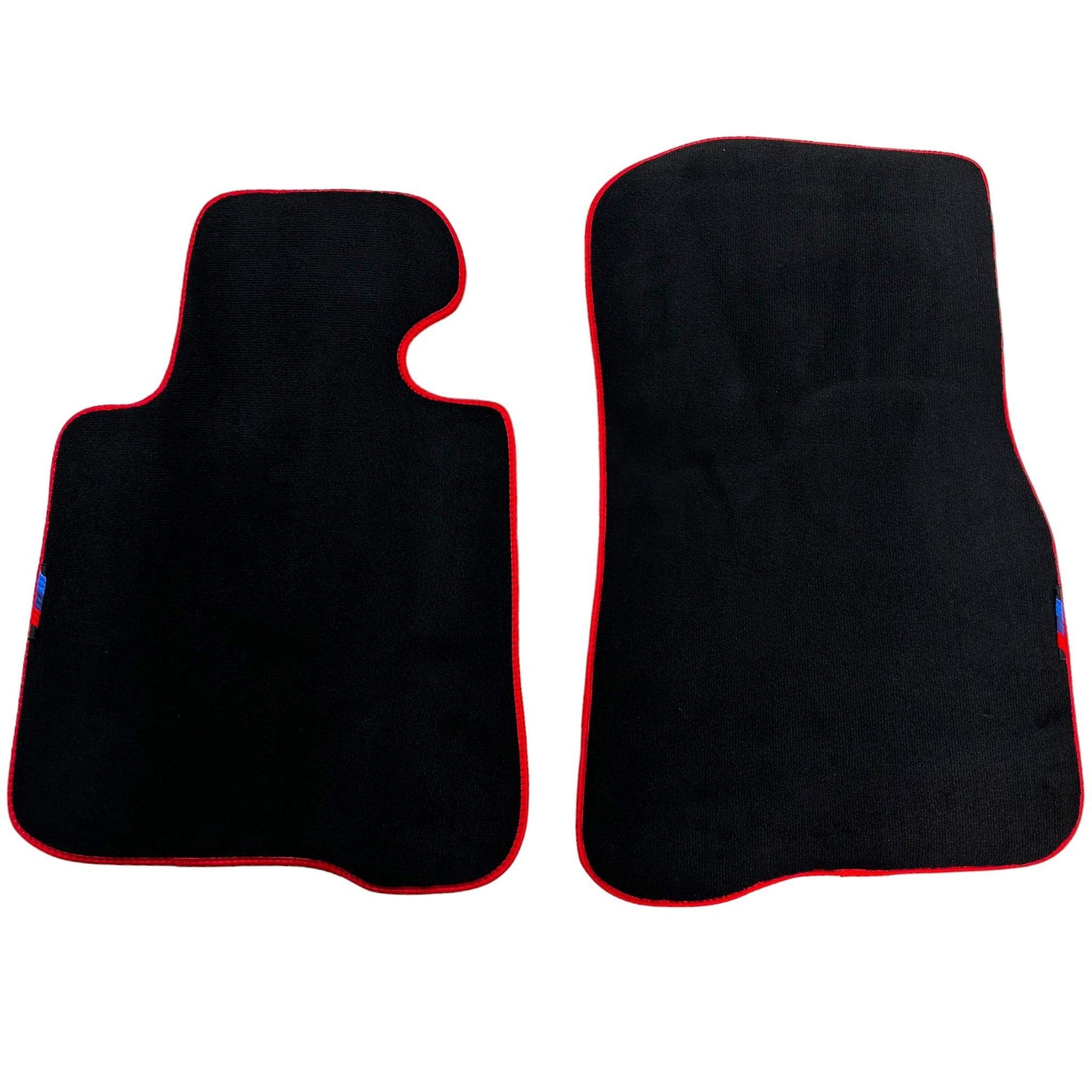 Black Floor Mats For BMW 4 Series F32 With M Package | Red Trim - AutoWin