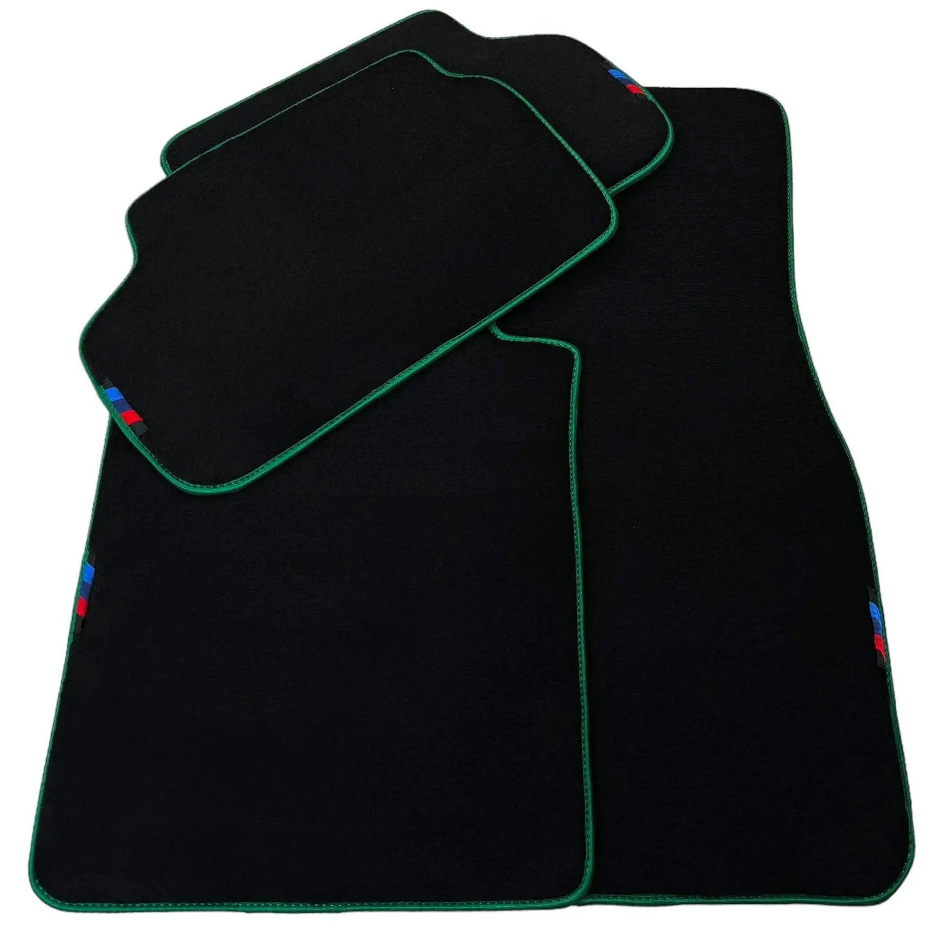 Black Floor Mats For BMW X3 Series G01 | Green Trim - AutoWin